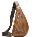 WESTAL Men's Shoulder Bag Men's Genuine Leather Chest Pack Man Sling Messenger Bags Belt Small Crossbody Bags Side Bags for Men
