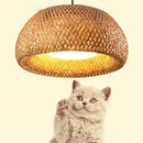 E27 Modern Simple Chandelier Light Rattan Lamp Handmade Bamboo Chandelier Retro Cafe Bar Lounge For Garden Restaurant Bedroom