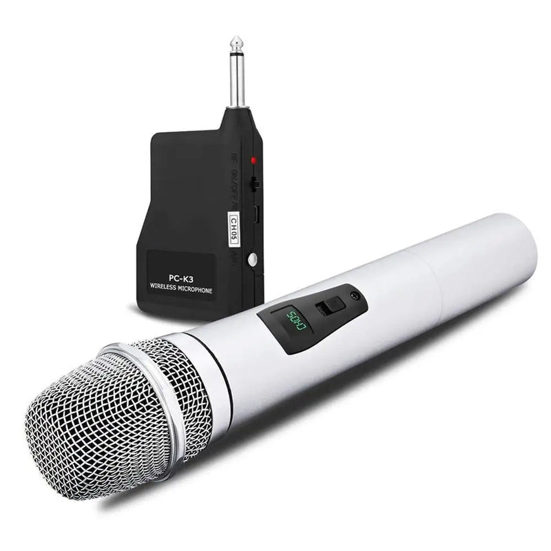 Wireless Microphone VHF Handheld Wireless Dynamice Aluminum Alloy Microphone For Karaoke Computer PC Singing KTV With Receiver