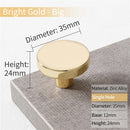 KAK Gold Cabinet Knobs Black Kitchen Handles Zinc Alloy Colorful Furniture Knobs for Kids Room 30mm Cupboard Door Pulls Hardware