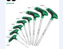 LAOA T-shaped hexagon Screwdriver S2 Hex Screwdrivers set 2.5/3/4/5/6/8mm 58HRC Socket Screw Wrench Flat Ball Head Spanner
