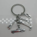 Mechanical Keychain Dad Father Initial Keychain Father's Day Gift Letter A-Z Truck Keychain Truck Key Ring Car Truck Lover Gift