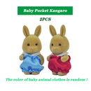 Easter Bunny Simulation Forest Animal Baby Toys Rabbit Family Dolls Dollhouse Figures Collectible Toy  4.5cm Furniture Set Gift