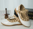 Bekamille 2021 Neue Mädchen Sandalen Kinder Lederschuhe Kinder Nieten Freizeitsneaker Hot Girls Prinzessin Tanzschuhe