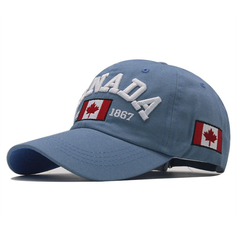 100% Cotton Gorras Canada Baseball Cap Flag Of Canada Hat Snapback Adjustable Mens Baseball Caps Brand Snapback Hat