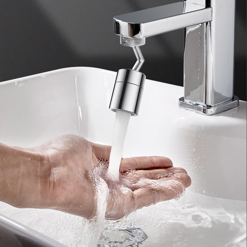 Universal Splash Filter Faucet 720 Degrees Spray Head Anti Splash Filter Faucet Movable Kitchen Tap Water Saving Nozzle Sprayer