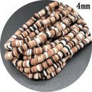 400pcs/Lot 3/4/5/6mm 16inch Round Slice Clay Beads Spacer Beads Polymer Clay Beads For Jewelry Making DIY Handmade Accessories