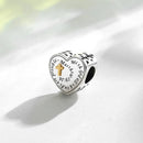 Eudora  Figure of the Cross Heart Metal Beads For Women Jewelry Making 925 Sterling Silver Good Luck Charms Fit for Silver Brace