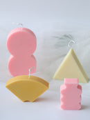New Geometry Shape Candle Mold DIY handmade Candle Making Silicone Mold Soap Mold Aromatherapy plaster Mold