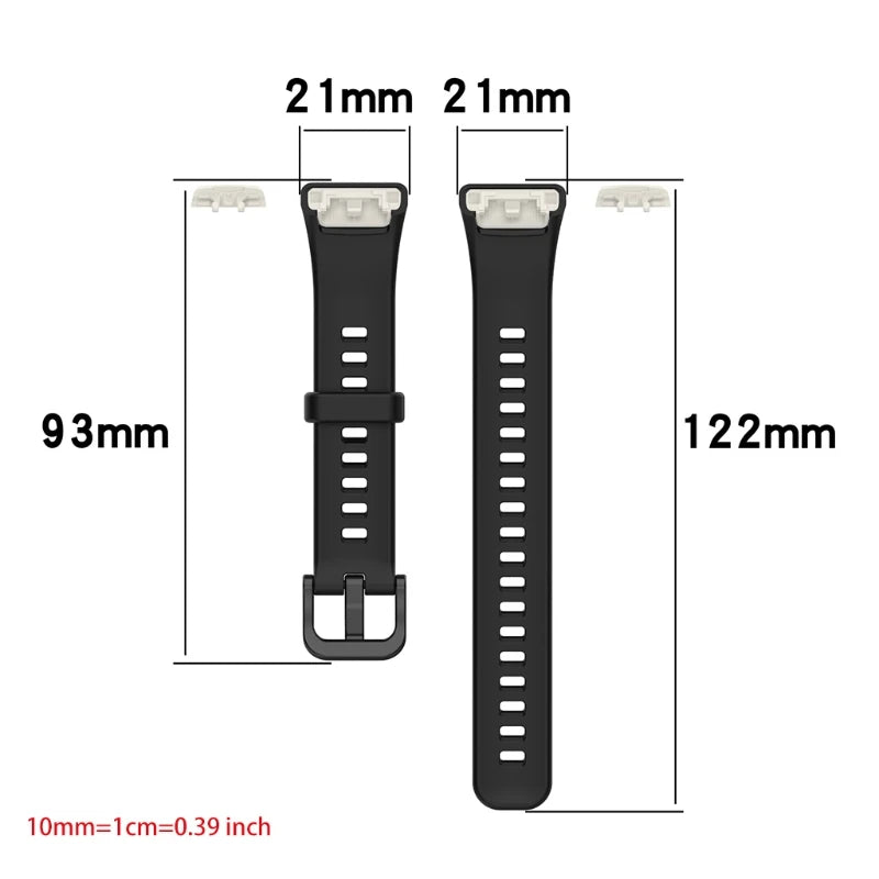 Replacement Sport Silicone Watch Band Wrist Strap Adjustable Watchbands for Huawei band 6 honor band 6 Watch