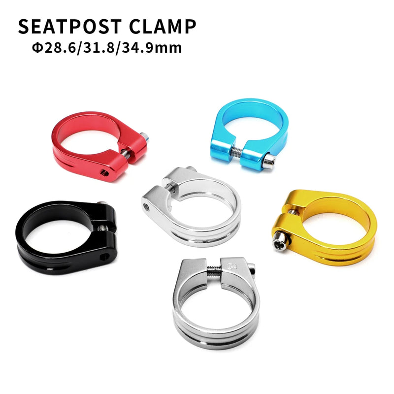 Aluminum Alloy Bicycle Seatpost Clamp 28.6/31.8/34.9mm Seat Tube Clamp MTB Bike Seat Tube Clip Bike Parts Bike Saddle Seat Clamp