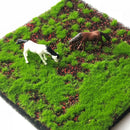 Künstlicher Moosrasen Grüner Gras-Teppichmatten Kunstrasen Mikro-Landschaft Wohnaccessoires Künstliche Pflanzen Wanddeko für Garten Hotel Geschäft