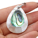 Natural Shell Pendant Mother of Pearl Splicing Abalone Shell Exquisite charms For jewelry making DIY Necklace accessories50X30mm