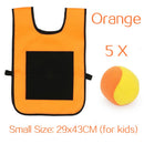 Outdoor-Sportspiel Requisiten Weste Klebrige Trikot-Weste Spielweste Weste mit klebrigen Ballwurf-Spielzeugen für Kinder Sportspielzeug