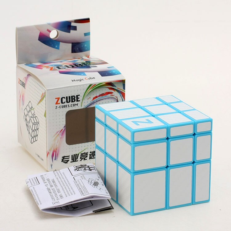 New ZCUBE 3x3 Mirror Cube Magic With Carbon Fiber sticker Educational Cubo magico Toys as a gift children kids maze educational