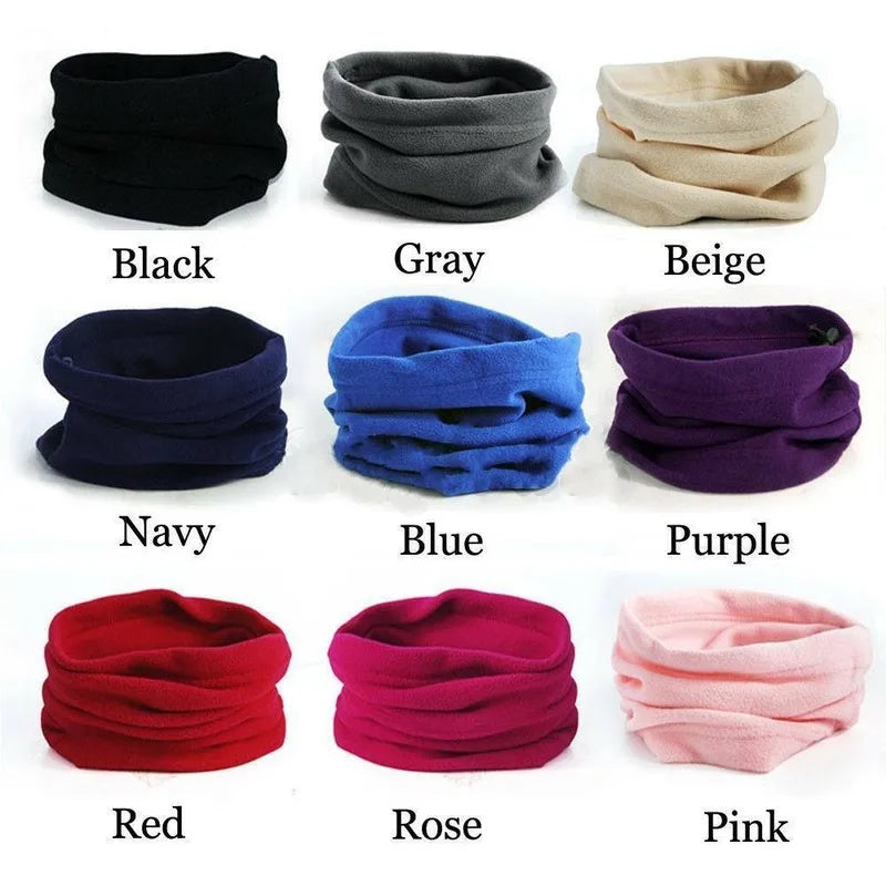 3 In 1 Winter Sport Thermal Polar Fleece Unisex Women Men Scarf Neck Warmer Face Mask Beanie Hat Men Winter Warm Tube Scarf