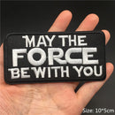 MAI...Größe: 10x5cm DIY Text Patch Stickerei Streifen für Kleidung Schwarz Weiß Aufbügler Abzeichen Nähen Kleidung Aufkleber Applikationen