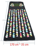 HANRIVER 175 cm * 35 cm Massagedecke Kieselsteine Fußmassage Fußmassagekissen Fingerdruckplatte