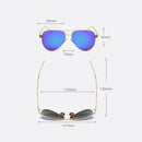 Hochwertige Pilotenbrillen Damen polarisiert UV400 Sonnenbrille Spiegel Vintage Sonnenbrillen 2020 Sonnenbrille Frau okulary mit Box