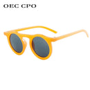 OEC CPO Classic Round Sunglasses Men Women Fashion Small Frame Sun Glasses Female Plastic Glasses Unisex Eyewear UV400 O626