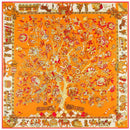 Luxury Brand Scarf 130cm Bandanna Incanto Amity Twill 100% Silk Scarf Women Square Scarves Kerchief For Ladies Fashion Shawl