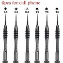 Professional Maintenance Screwdriver Y0.6 Y1.5 Y2.0 Pentalobe 0.8 T2 Bits Screwdrivers Set P5 FOR NS Apple Macbook Air