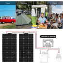 Solarpanel-Kit und 300W 200W 100W flexible Solarmodule 12V 24V hocheffizientes Batterieladegerät-Modul