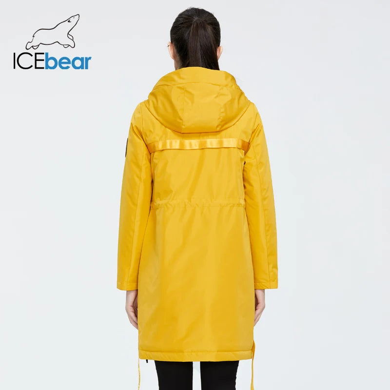 ICEbear 2023 new fall women's coat with a hood casual wear quality fashion autumn parka  brand clothing GWC20035D