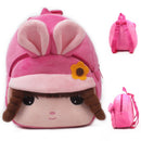 Mode Kinder Schulranzen 3D Cartoon-Druck Plüsch Kinder Rucksack Kindergarten Jungen und Mädchen Schulranzen Mini-Rucksack Büchertasche