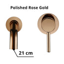 Bagnolux Polished Or Brushed Rose Gold Bathroom Faucet Brass Round Hole Concealed Type Household Hot Cold Bathroom Faucet