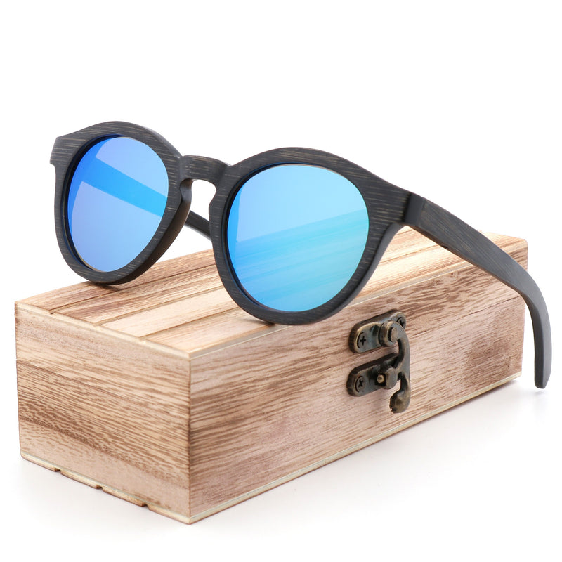 Brand Design Retro Men's Sunglasses Polarized UV400  Glasses Handmade Bamboo Wood Sunglasses Men and Women  Gafas De Sol