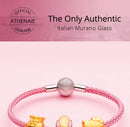 ATHENAIE Colorful Wire Charms Bracelet with 925 Sterling Silver CZ Love Heart Clasp for Women Fit Charm Beads DIY Gift