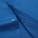 Summer Short Sleeve Men's Slight Strech Bamboo Fiber Shirts Without Pocket Standard-fit Formal Business Solid Basic Dress Shirt