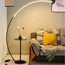 Nordic Dimmable RGB CCT Remote Control Floor Lamp Modern LED C Fishing Floor Light Corner Reading Floor Lamps With Table