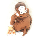 16 Inch Reborn Doll Baby Toy Dolls Monkey Jumpsuits Clothes Body Realistic Bebe Kids Birthday Christmas Gifts Children's Toys