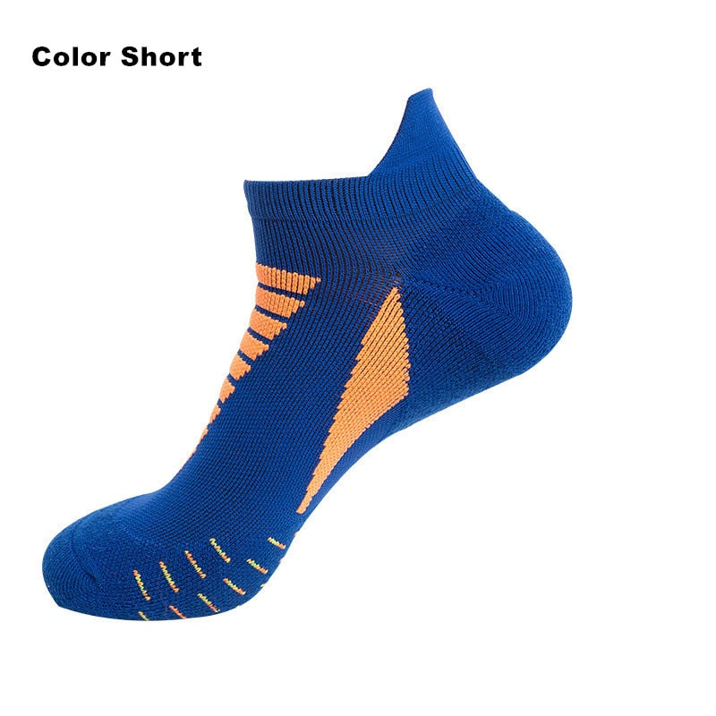 Professional Running Socks Cotton Thick Terry Socks Summer Basketball Tennis Men Sports Socks Shock Absorption Moisture Wicking