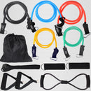 12-teiliges Widerstandsband-Set Bodybuilding Home-Gym-Ausstattung Professionelles Trainings-Fitness-Expander-Set aus elastischem Gummi