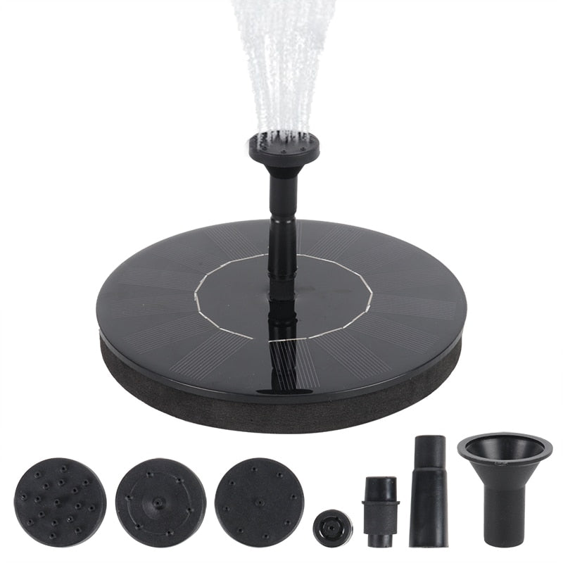 Mini Solar Power Water Fountain Garden Pool Pond Outdoor Bird Bath Floating Water Fountain Pump Patio Landscape Pond Decoration