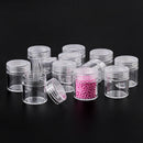 12pcs/lot Plastic Round Jewelry Box Compartment Transparent Container earring box jewelry Box Case for Jewelry display&amp;packaging