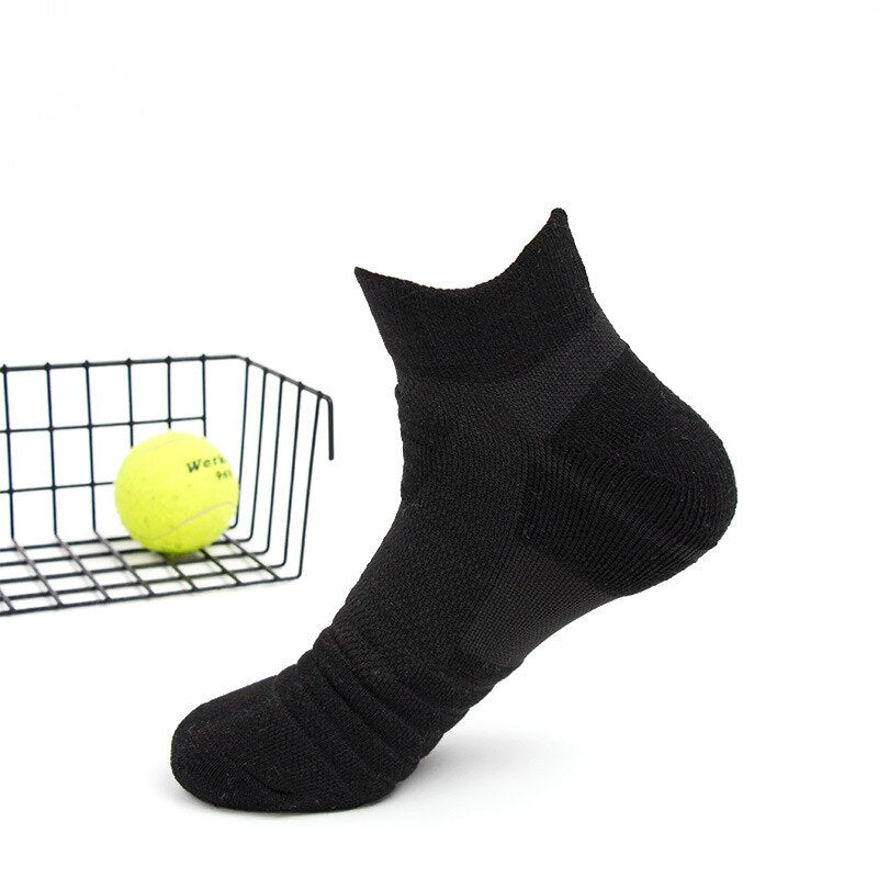 Professional Running Socks Cotton Thick Terry Socks Summer Basketball Tennis Men Sports Socks Shock Absorption Moisture Wicking