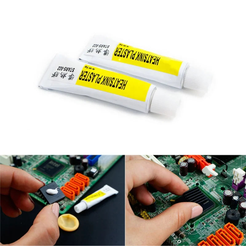 1-5pcs Thermal Pads Conductive Heatsink Glue 5g Plaster Viscous Adhesive Glue For Chip VGA RAM LED IC Cooler Radiator Cooling