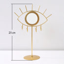 Gold Eye Table Mirror  Makeup Mirrors Boho Home Decor Living Room Decoration Bedroom Cosmetic Dressing Tabletop Mirror Evil Eye