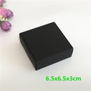 24Pcs Black Cardboard Packaging Boxes  Jewelry  Boxes Multiple Sizes Aircraft Gift Box Black Handmade Soap Packaging Boxes