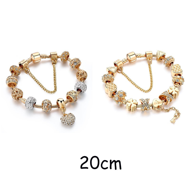 2020 Wholesale INS gold flower bead Bracelets&amp;Bangles For Women Pulseira Feminina Charm Crystal Jewelry Trendy Bracelet BT200303