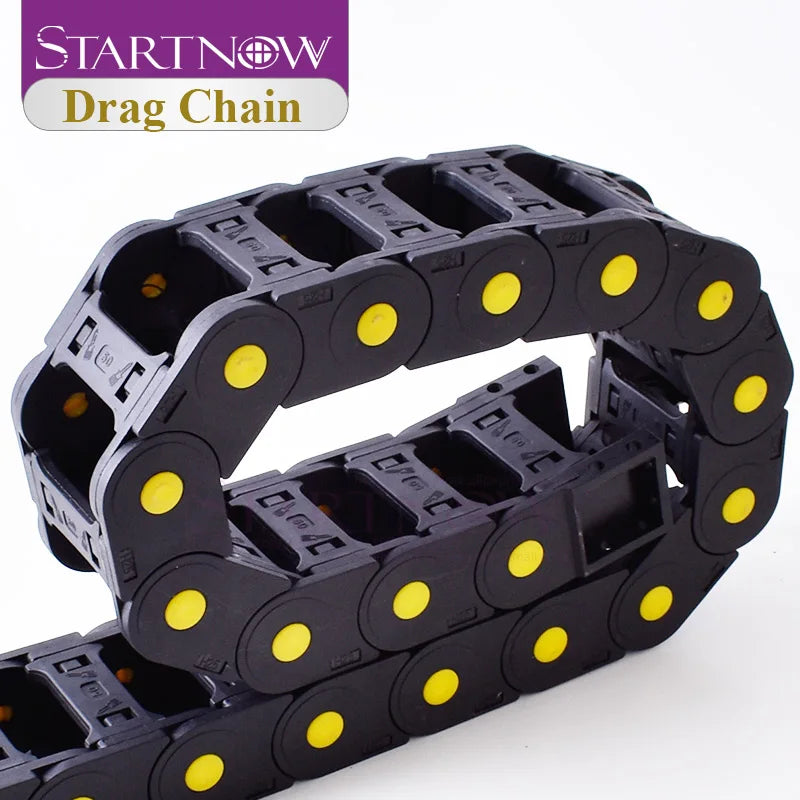 Startnow Plastic Transmission Cable Chains Bridge Opened Drag Chain With End Connectors CNC Router Machine Tools Wire Carrier