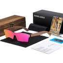 GM Walnut Wooden Sunglasses Women Brand Designer Retro Wood Sun Glasses For Men Mirror Shades Fashion Oculos Gafas De Sol