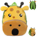 Mode Kinder Schulranzen 3D Cartoon-Druck Plüsch Kinder Rucksack Kindergarten Jungen und Mädchen Schulranzen Mini-Rucksack Büchertasche