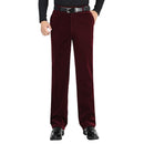 Autumn Men Classic Corduroy Formal Suit Pants Male Slim Fit Business Fashion Trousers Casual Big Size Men's Wedding Dress 3XMR37