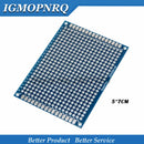 1 Stk. doppelseitige Lochrasterplatine/Prototypenplatine blau PCB 2*8cm 3*7cm 4*6cm 5*7cm 7*9cm 2.54mm