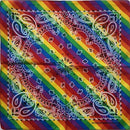 New Fashion Hip Hop 100% Cotton Bandana Square Scarf handkerchief Gradient Paisley print For Women Men Unisex headband 55*55cm